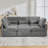 Chenille Upholstered Modular Sectional Sofa-367671437