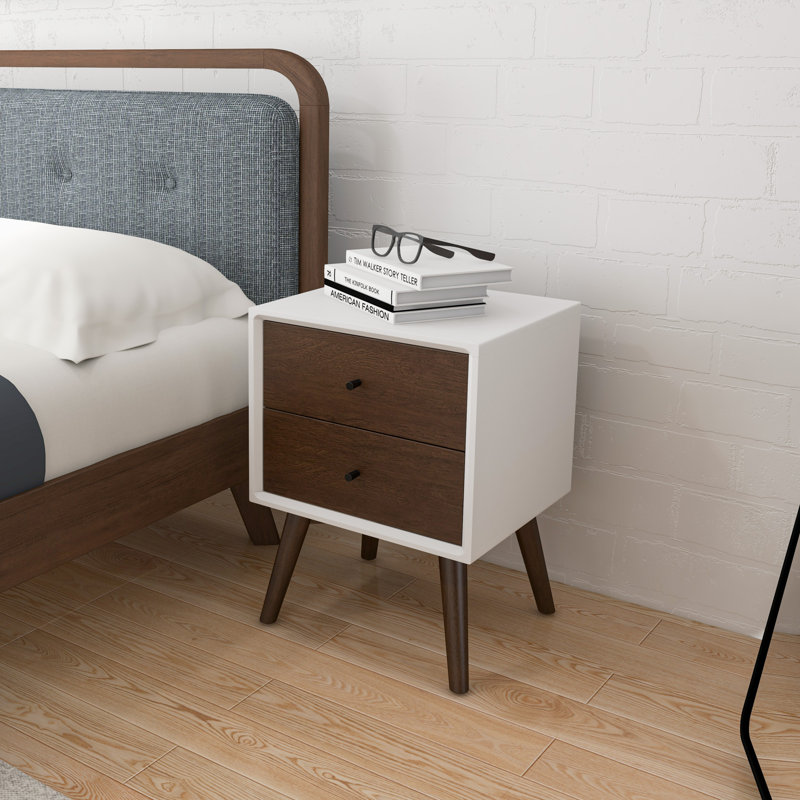 Burnside 17.7'' W Solid Wood Nightstand