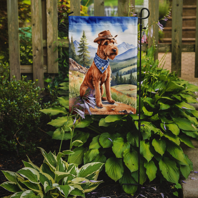 Drapeau Cowboy Welcome Garden, Terrier irlandais