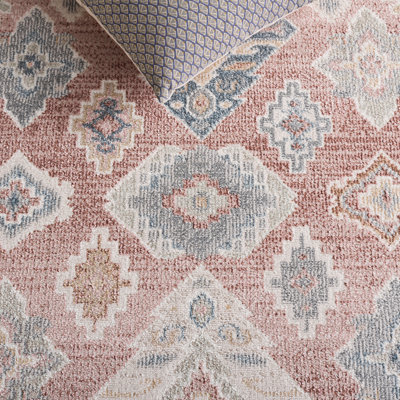 Huguenot Machine Washable Oriental Area Rug