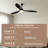 52" Dimmable Ceiling Fan with Remote Control, 3CCT Reversible DC Motor 6-Speed-2024747490-2024747489