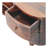 Soild Wood Light Walnut Wave Entertainment Unit