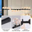 12 - Light LED Dimmable Linear Kitchen Island Pendant with Remote Control Included-1667523795