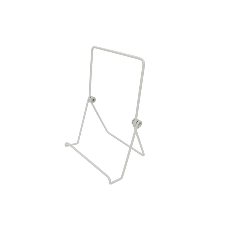 Chevalet blanc pour table avec rebord de 1,2 po, base large, 5 5/8 x 8 3/4, pliable