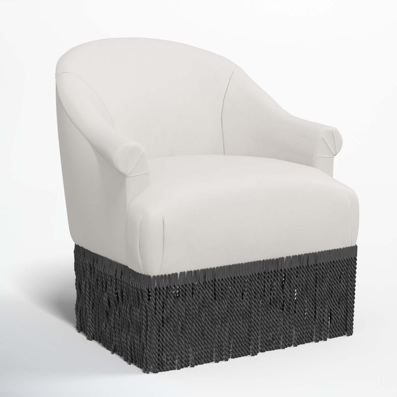 Fauteuil à oreilles Callie, Noir, Velours performance gris clair Bella