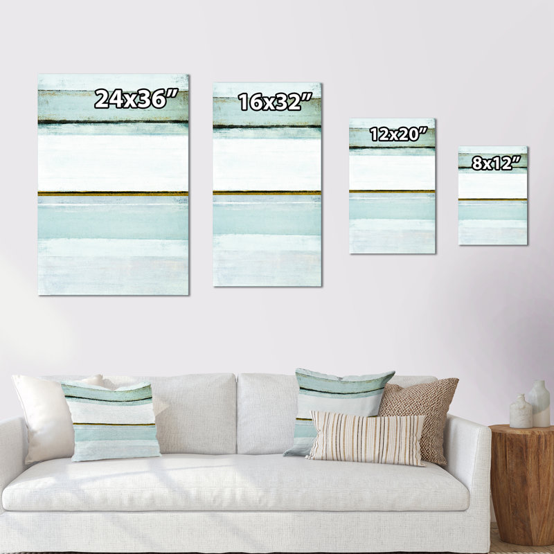 Art moderne gris et bleu II 2PT47775, H 20 po x l 12 po x P 1 po