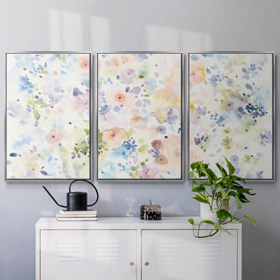«Flowing Colors I» - Toile encadrée à pièces multiples