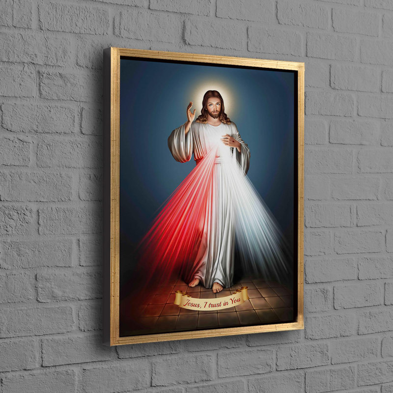 Décoration murale moderne sur toile, Jésus-Christ, parfaite pour un cadeau de mariage personnalisé pour un couple, Doré