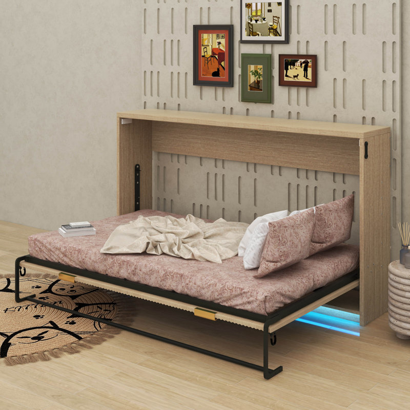 Lit escamotable simple TG avec lumière DEL