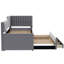 Upholstered Daybed with Trundle and Nailhead Trim-785023579-785023577