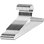Cintres antidérapants robustes en acier inoxydable - Conception large et plate pour pantalons, jupes et chemises
