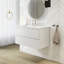 Meuble-lavabo mural 36 po avec comptoir en céramique blanche-766470247