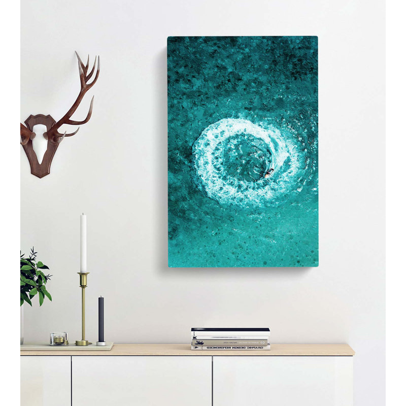 Jet Ski Circle - Wrapped Canvas, 60cm H x 40cm W x 3cm D