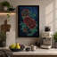 Crimson Peonies in Bloom Botanical - Wrapped Canvas-1421204710-1421204713