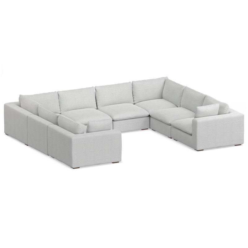 Canapé modulaire en U gris Jasmine Cloud