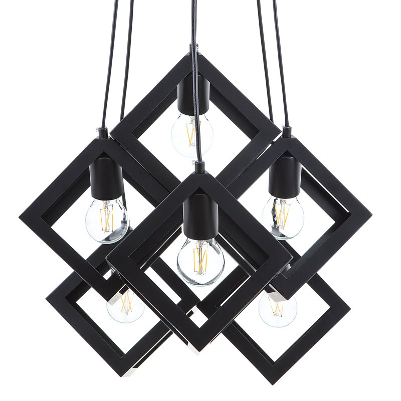 Ganado 6 - Light Black Cluster Pendant