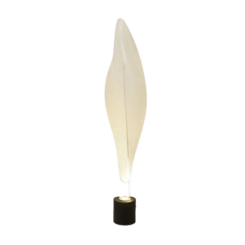 Lampe sur pied en fer et en acrylique de style minimaliste