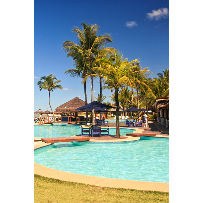 Swimming Pool - Print on Canvas, 46cm H x 30cm W, Wrapped Canvas