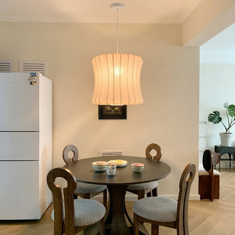 1 - Light Hourglass Fabric Pendant Light