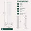 Uxbridge Vertical Traditional Colosseum Radiator-40191302-40191304