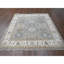 Tapis oriental carré en laine 8 pi x 8 pi gris et ivoire Karjihooz 81066AE4357041E7B06637511E966C10