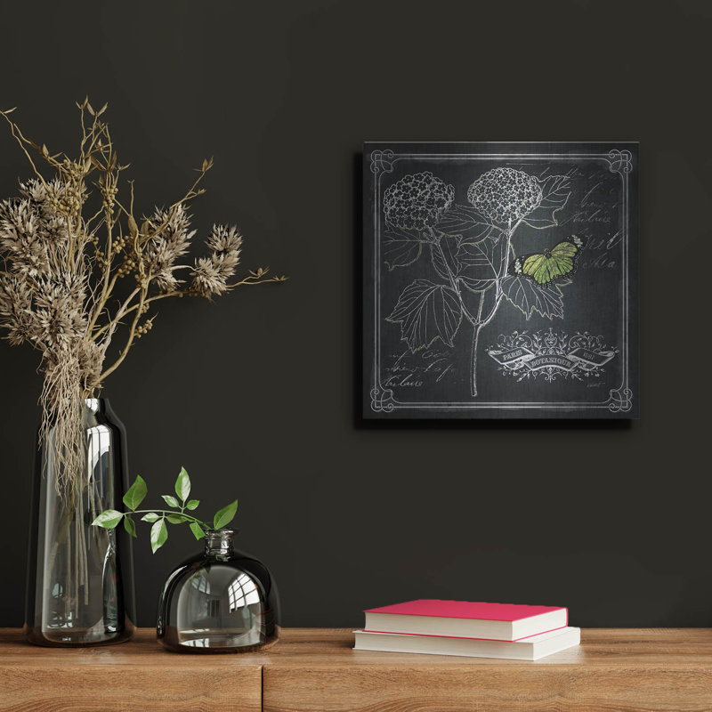 «August Chalkboard Botanical 1» par Augusta, H 12 po x l 12 po