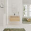 Ensemble de meuble-lavabo en chêne 36 po avec lavabo de comptoir en résine et armoire 2 portes Oak | Idée de cadeau