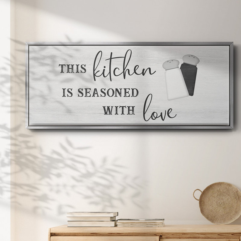 «Seasoned with Love», toile encadrée, H 20 po x l 50 po