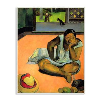 " Waiting Native Figures Classic " by Paul Gauguin