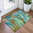 Machine Washable Indoor/Outdoor Xhevrie Teal Rug-111828798
