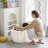 Upholstered Ottoman with Storage Velvet Vanity Stool for Living Room-1298924694