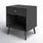 Vansant 1 - Drawer Nightstand with Drawer and Open Compartment, Solid Wood Legs-1069273052