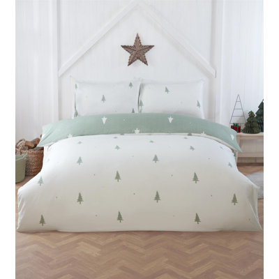 Polyester Floral Duvet Cover Set with Pillowcases Included