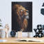 «Portrait of the King» par Momart, art mural en métal, 24 po x 36 po-706553350