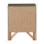 Table de chevet élégante avec rangement gris-218383117