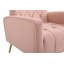 Chaise d'appoint moderne avec repose-pieds, fauteuil confortable pour salon, chambre à coucher, appartement, bureau (rose)