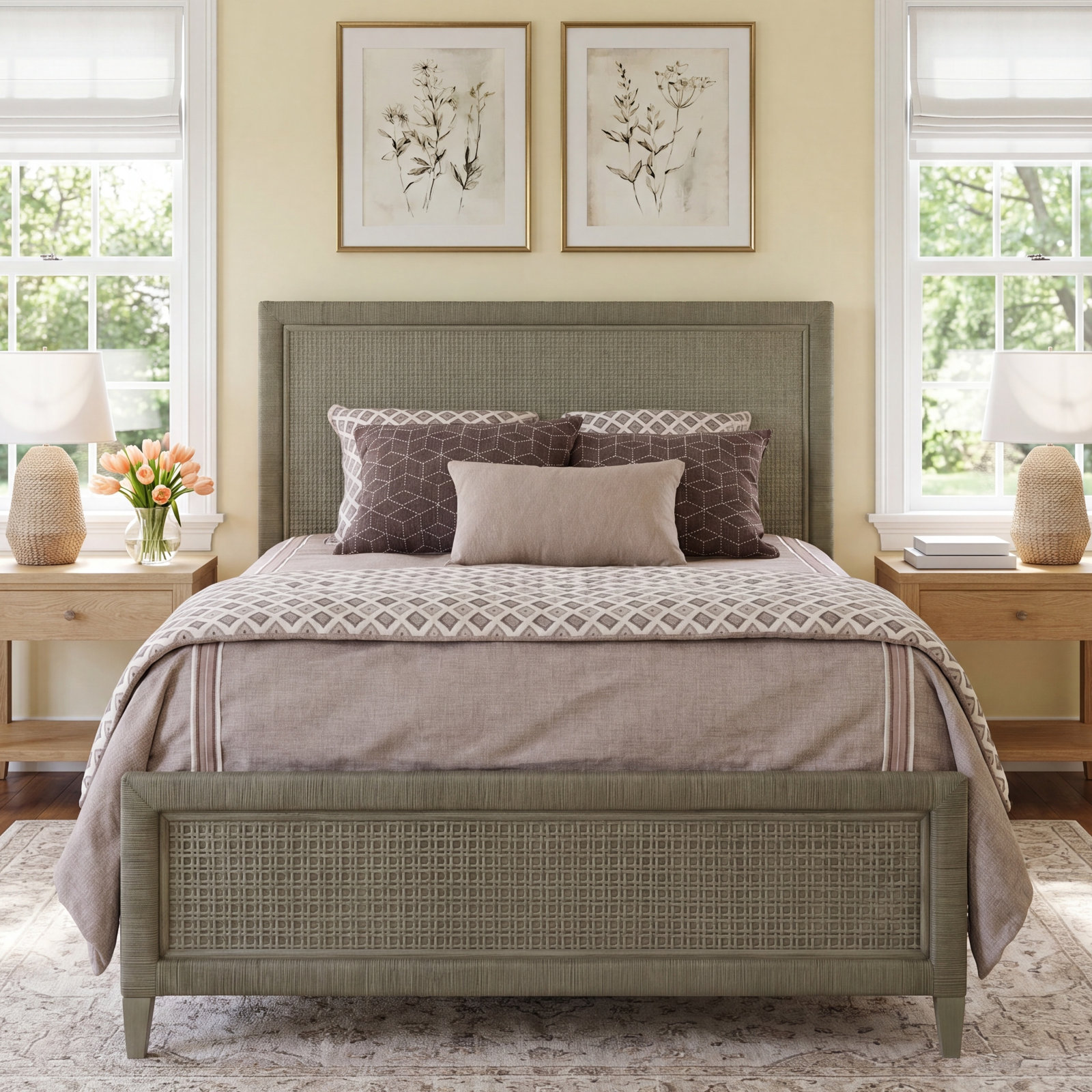 Monterey Woven Bed, King, Pumice