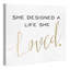 «She Designs Gold» par Oliver Gal, reproduction d'art textuel sur toile-38071084