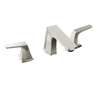 Widespread 2-handle Bathroom Faucet with Drain Assembly