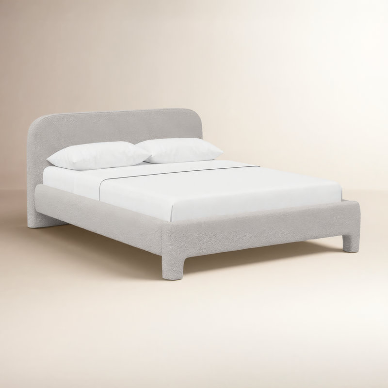 Illy Upholstered Standard Bed, Classic Elephant Boucle, California King