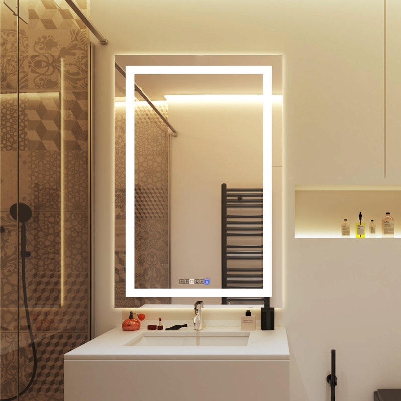 Miroir de salle de bain Andolina, 36 po x 24 po