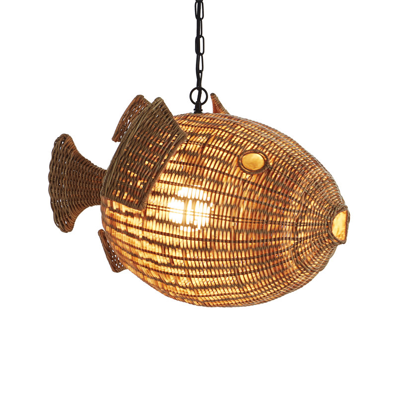 1 - Light Pendant, 71.51" H x 24" W x 15" D