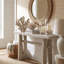 Console rectangulaire Henderson en bois massif beige, 162,5 cm-24129577