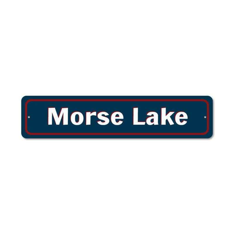 Enseigne d'entrée Lake Lake, H 6 po x l 24 po x P 0,06 po