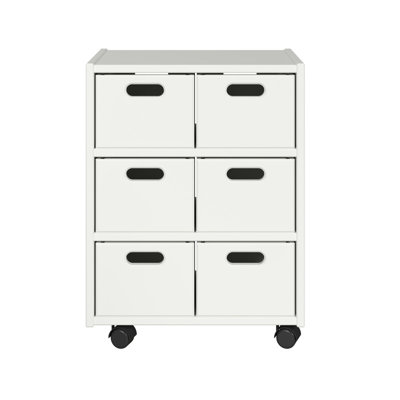 Solid Wood Roll Cart Cubby