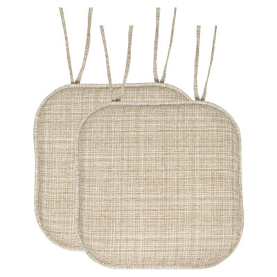 Coussin de chaise antidérapant en mousse à mémoire de forme 16 po x 16 po Aria