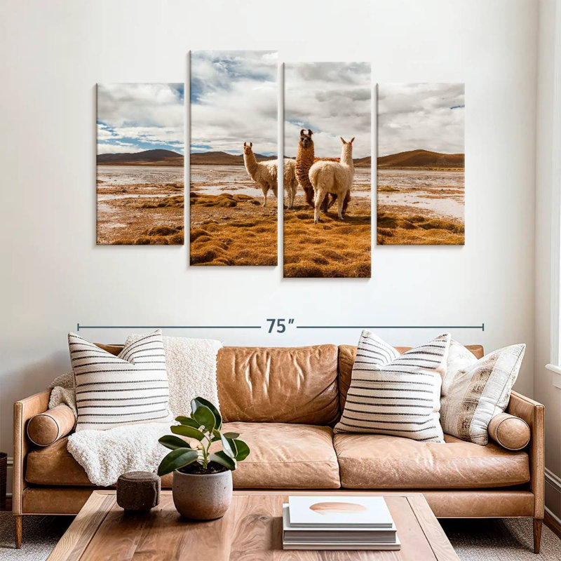 Brampt Desert Alpacas, 42" H x 68" W