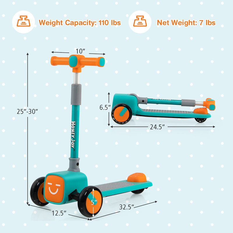 Scooter pour enfants Honeyjoy, Vert