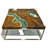 River Solid Wood Top Coffee Table