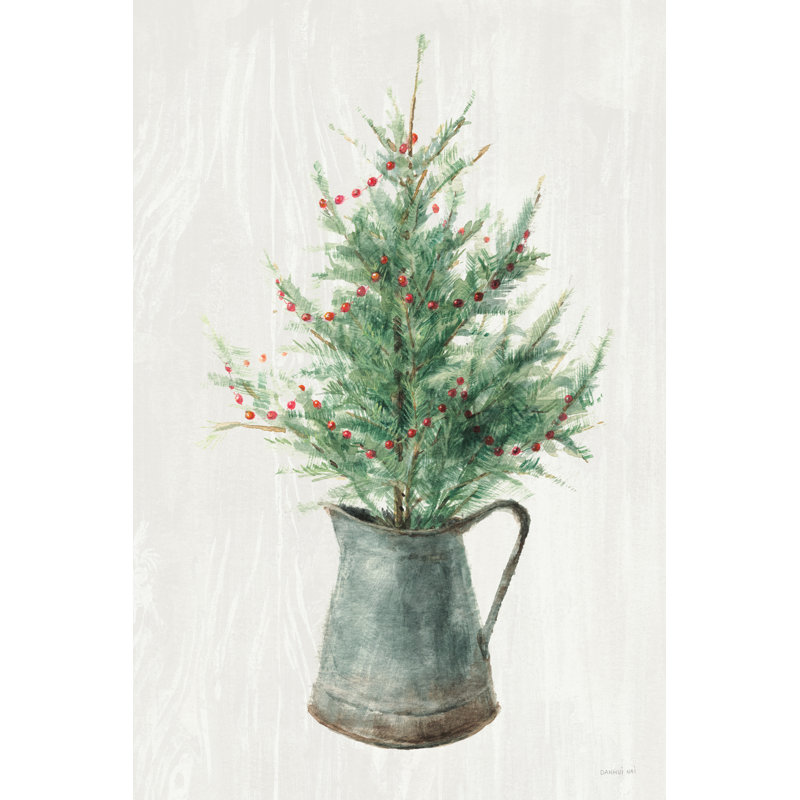 Arbre de Noël blanc et lumineux II, H 48 po x l 32 po, Non, Cadre flottant blanc